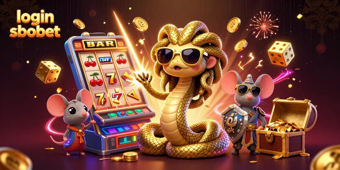 Experience the excitement of login sbobet with Medusa and a warrior amidst a jackpot explosion.