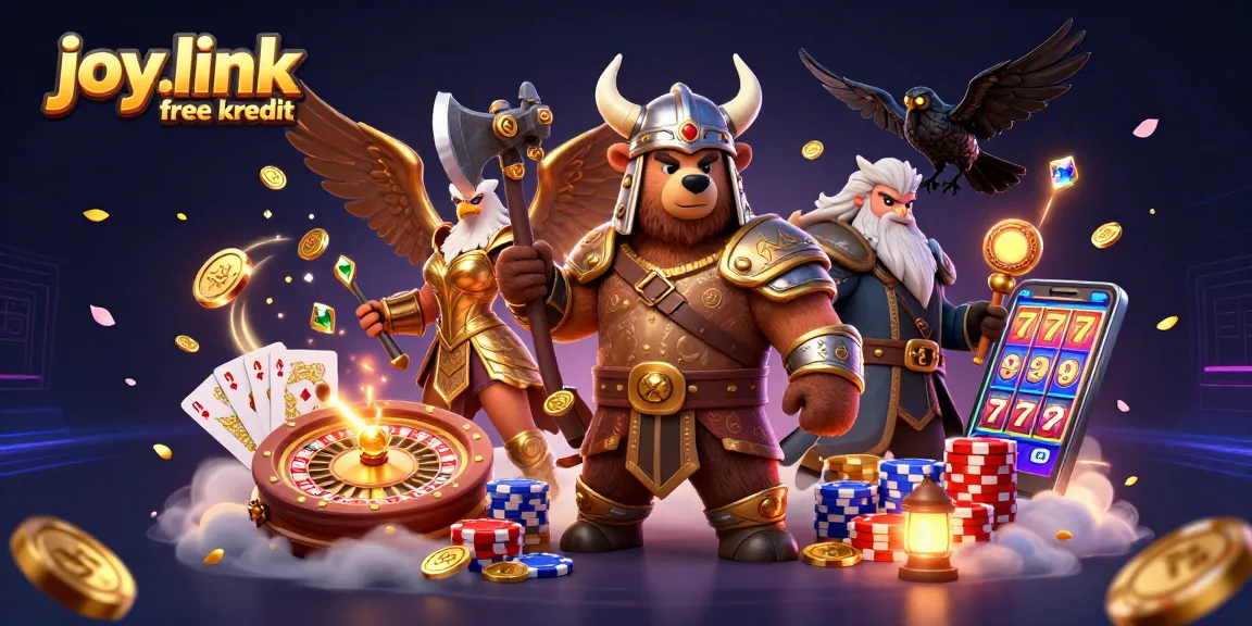 Engage with joy.link free kredit offers amidst a vibrant 3D casino realm full of treasures.