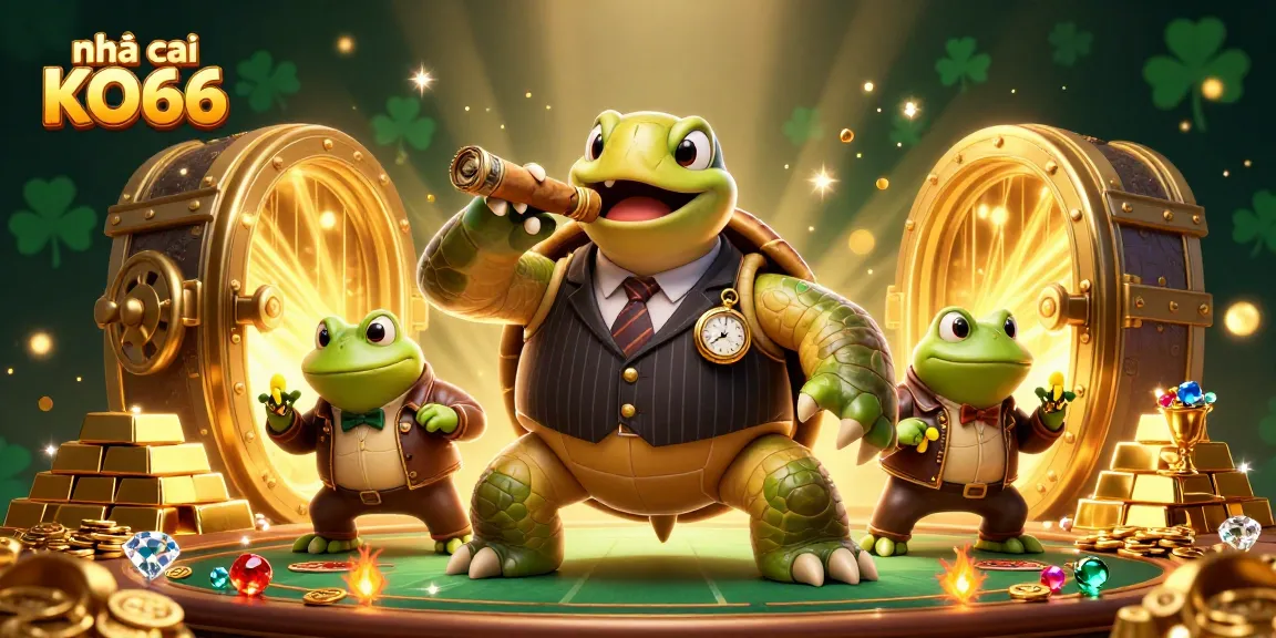 Engage in thrilling gameplay at nhà cái KO66 with vibrant scenes featuring treasures and champions.