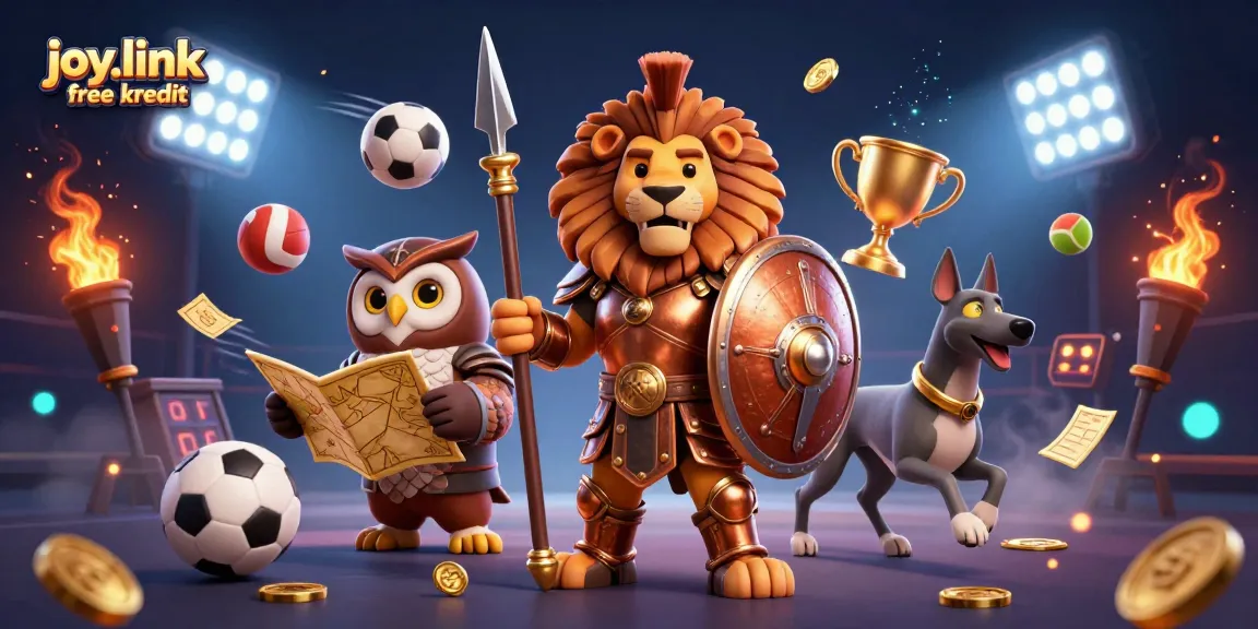 Engage in thrilling gameplay with joy.link free kredit and experience casino excitement through a vibrant 3D rendering.