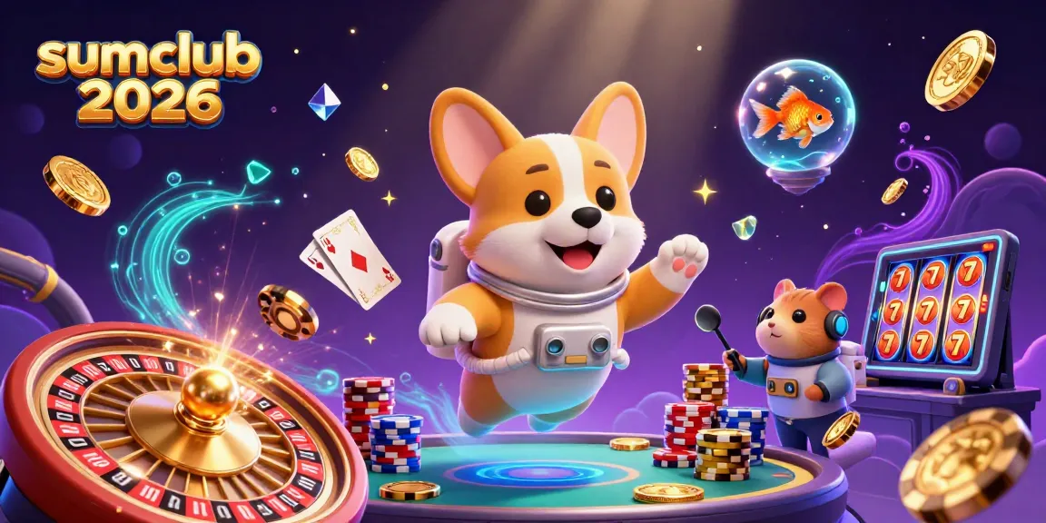 Experience thrilling moments in sumclub 2026 with a vibrant space casino scene.