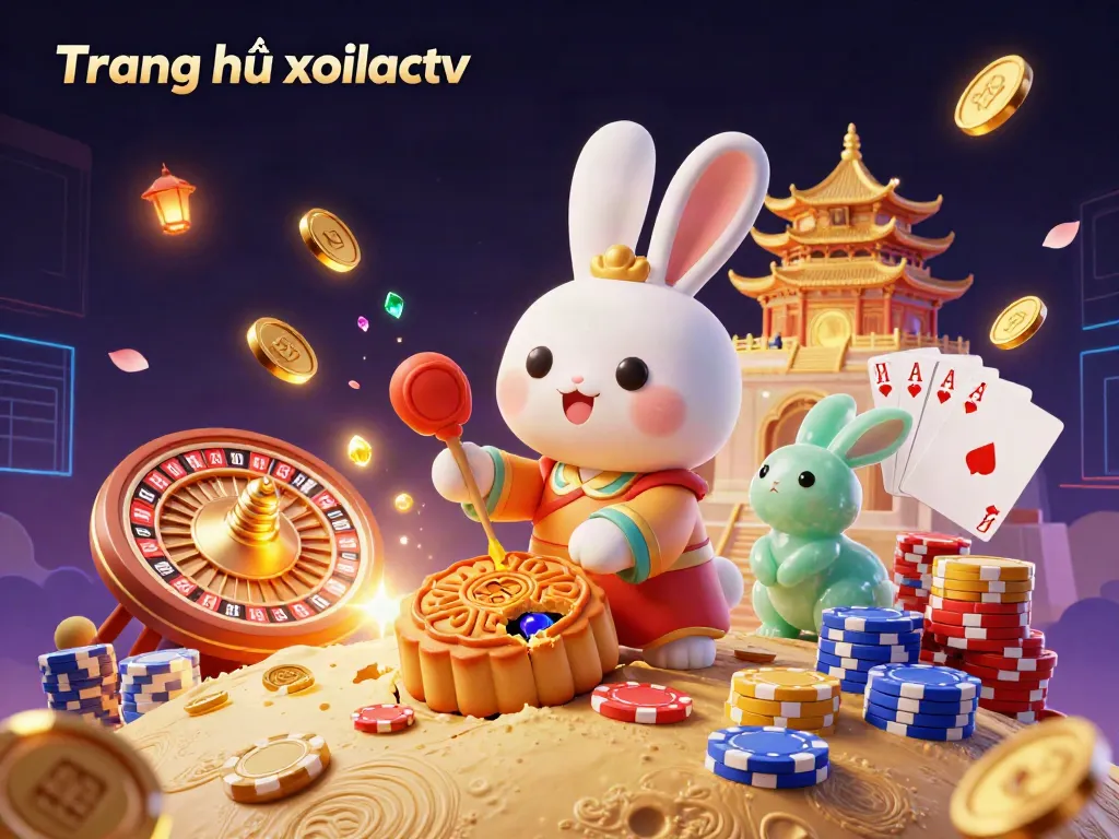 Engage with the thrilling aspect of Trang chủ xoilactv by enjoying a 3D illustration showcasing vibrant gambling elements.