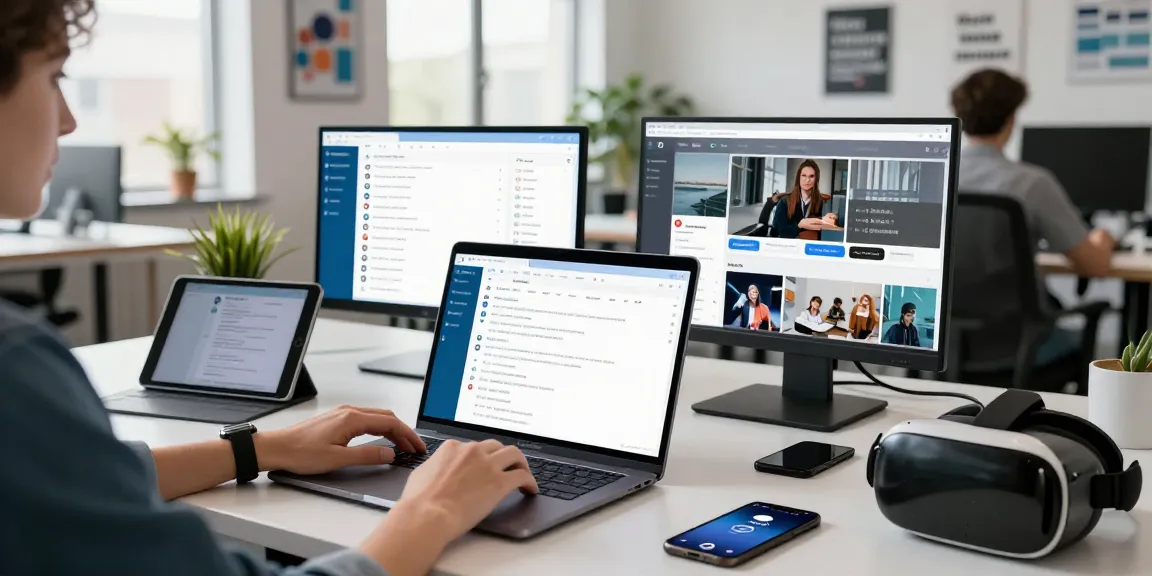 Engaging user experience on Telegram网页版 in a modern workspace setting, showcasing productivity and digital communication.