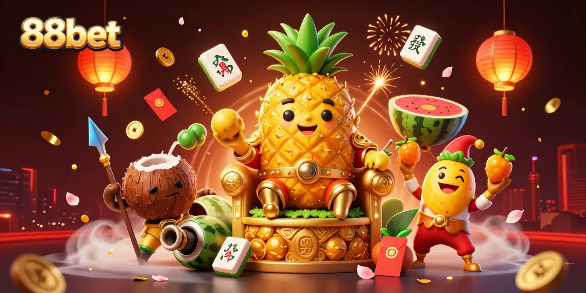 Experience thrilling gaming action at 88bet with vibrant characters and casino elements captured in detail.