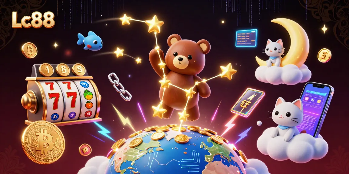 Spin the reels of Lc88 while collecting golden stars and crypto treasures in a vibrant casino universe.
