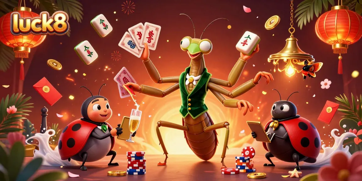 Experience thrilling games at luck8 by engaging with lively casino characters and festive game elements.