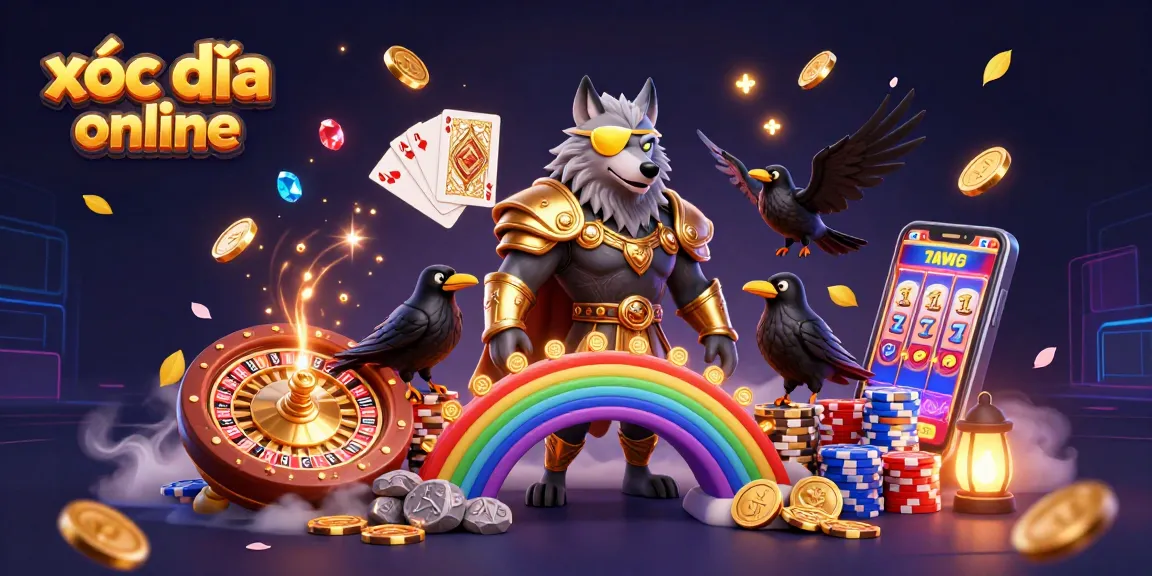 Experience thrilling xóc đĩa online action with vibrant casino elements.