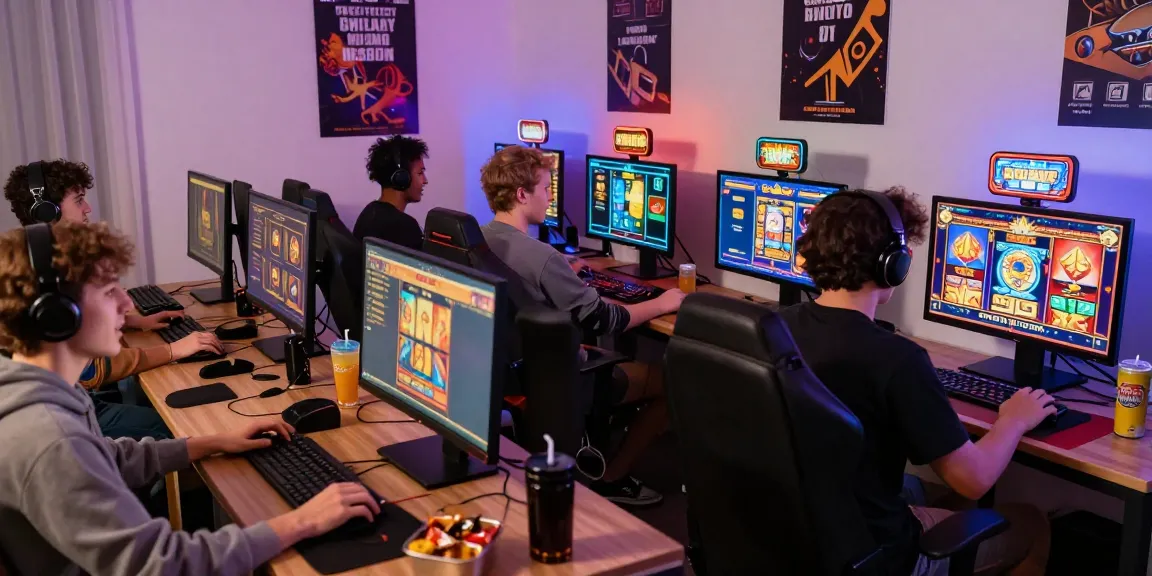 Exciting online gaming atmosphere featuring players engaged with slot gacor games and vibrant digital graphics.